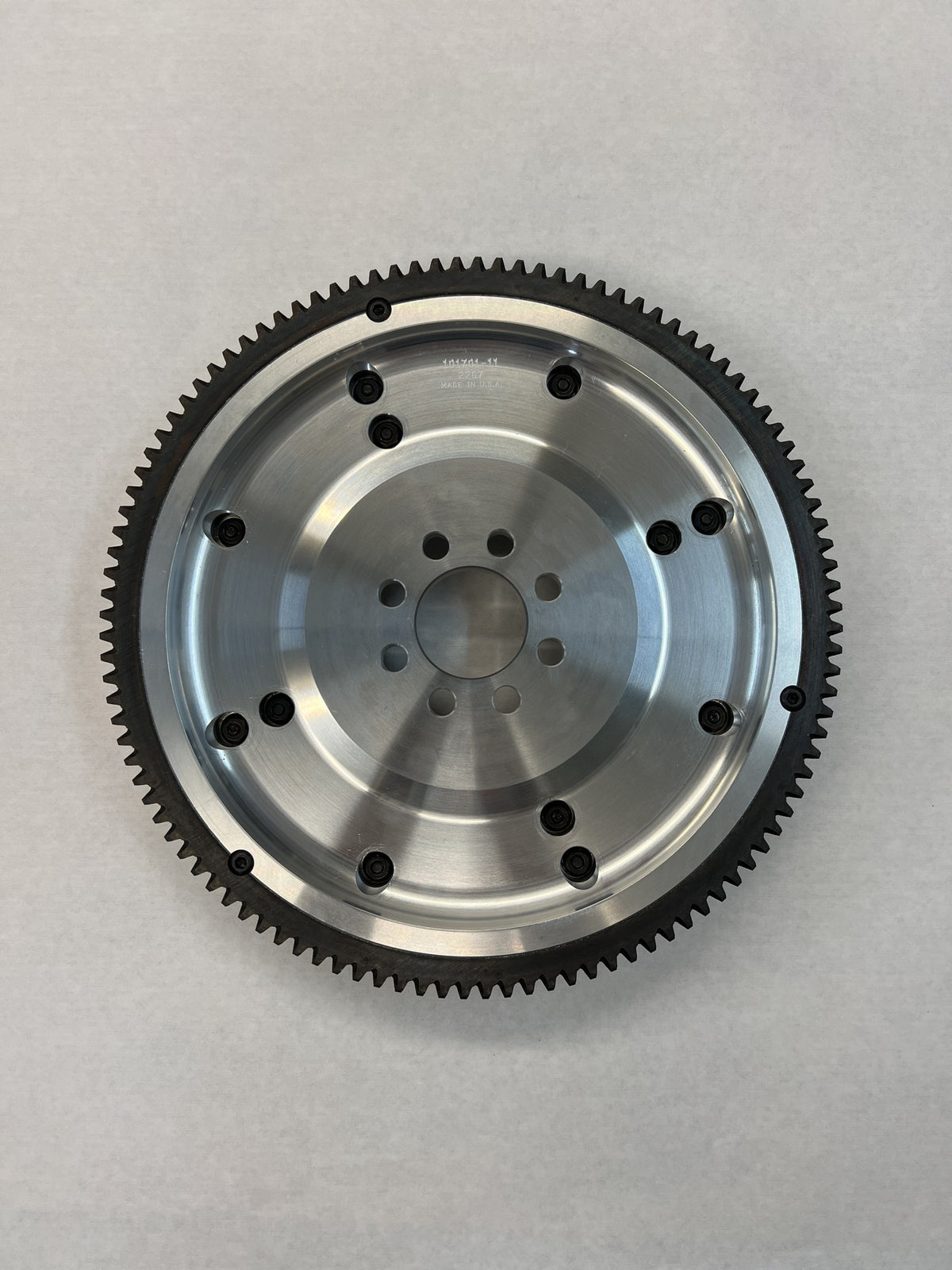Aasco 101701-11 lightweight billet aluminum flywheel - back side