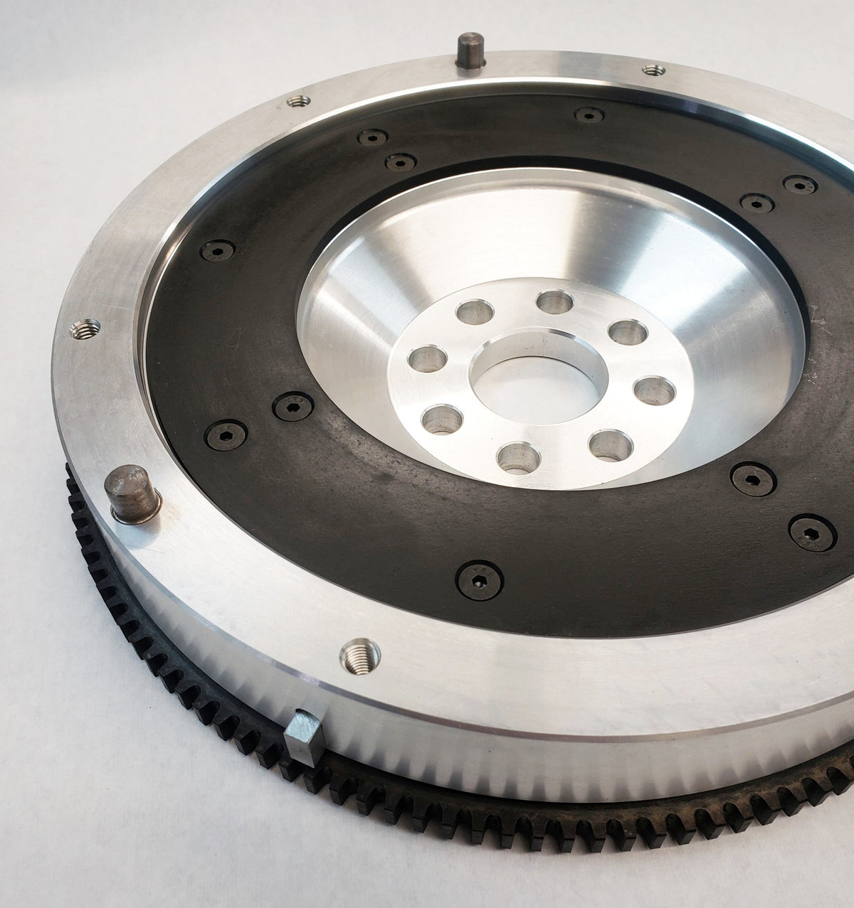 Aasco 100819-11 lightweight billet aluminum flywheel - back side