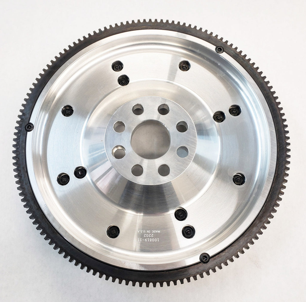 Aasco 100819-11 lightweight billet aluminum flywheel - side view