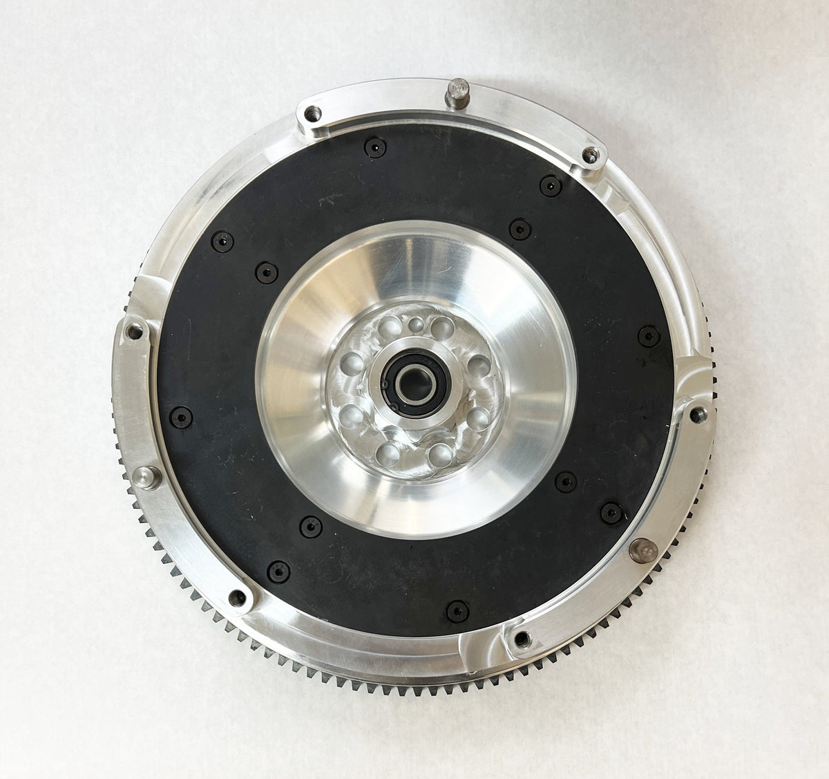 Aasco 100828-11 lightweight billet aluminum flywheel - back side