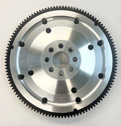 Aasco 100829-11 lightweight billet aluminum flywheel - back side