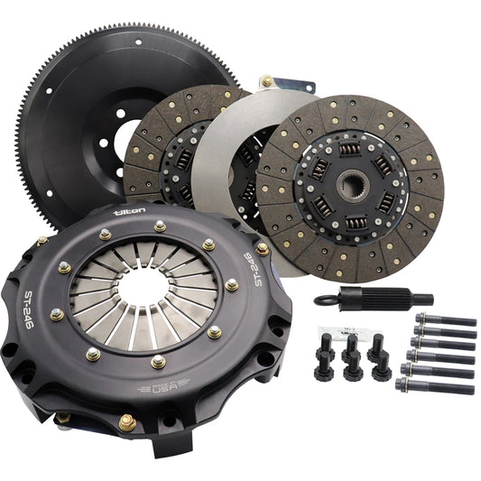 55-1002 Tilton ST-246 Chevy V8 (2-pc rear main seal, internal bal) – Tremec TKO/TKX 5-spd